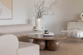 Miro Coffee Table in a living room, creating warmth in winter