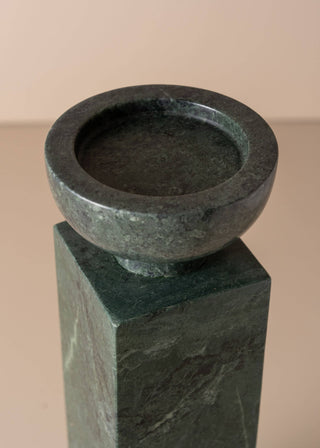 Saardé - Opus Large Marble Candle Holder Collection: Nougat