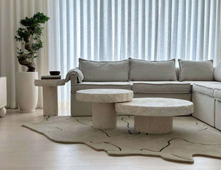 Luma Coffee Table, Medium Coffee Table En Gold