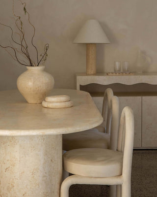 Laguna Vase, Natural White Small Vases En Gold