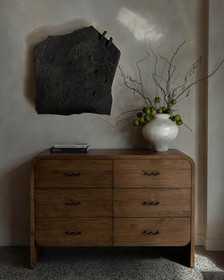 Bruno Chest of Drawers, Espresso Storage En Gold