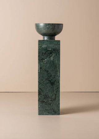 Saardé - Opus Large Marble Candle Holder Collection: Nougat