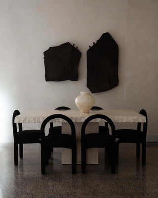 Daisy Chair, Black Seating En Gold