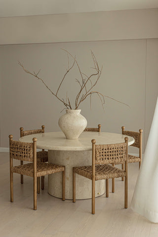 Pablo Chair, Natural Seating En Gold