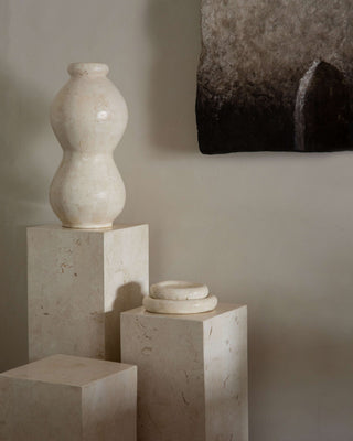Fossil Stone Plinths Plinth En Gold