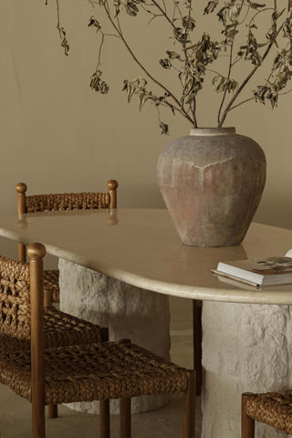Isla Oval Dining Table Dining Table En Gold