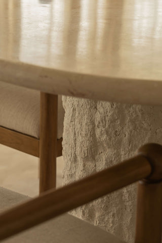 Isla Oval Dining Table Dining Table En Gold