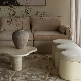 Triana Bench, Cream Seating En Gold