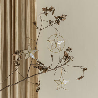 Capiz Star Ornament Homewares En Gold