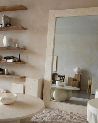 Mateo Floor Mirror Standing Mirrors En Gold