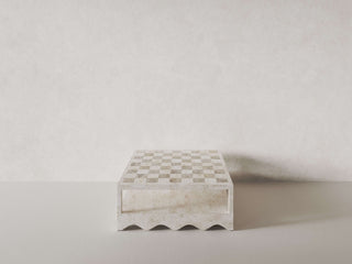 Sable Coffee Table, Natural White Stone Coffee Table En Gold