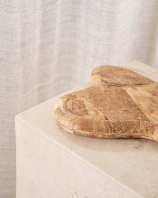 Tali Tray, Caramel Stone Small Tableware En Gold