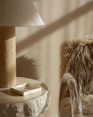 Tray and Fan Dish Set Tableware En Gold