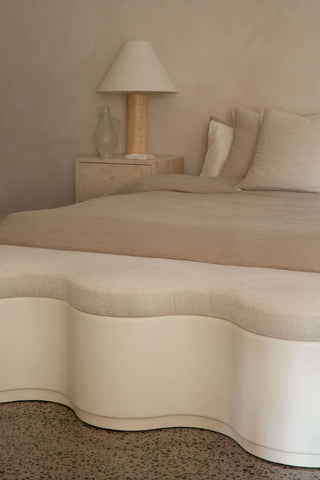 Triana Bench King, Cream Seating En Gold