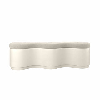 Triana Bench, Cream Seating En Gold