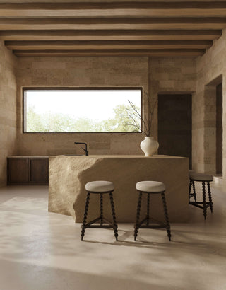 Santos Counter Stool Seating en gold