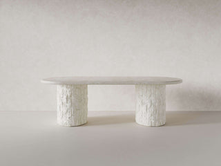 Isla Oval Dining Table Dining Table En Gold