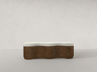 Triana Bench, Espresso Seating En Gold