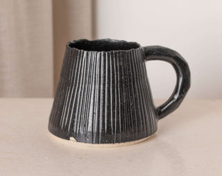 Barnacle Mug, Black Tableware Mia Casal Ceramics