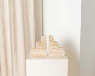 Cloud Bookends Sculptures En Gold