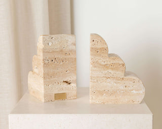 Cloud Bookends Sculptures En Gold