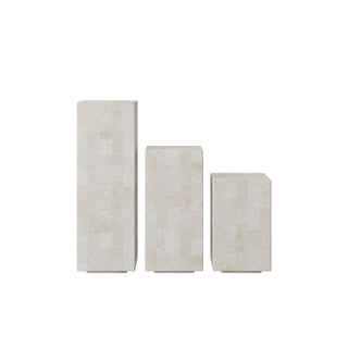 Fossil Stone Plinths Plinth En Gold