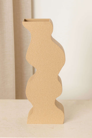 Freehand Vase, Beige by Argot Studio Vases Argot Studio