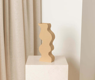 Freehand Vase, Beige by Argot Studio Vases Argot Studio