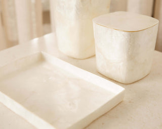 Tray and Canister Set Tableware En Gold