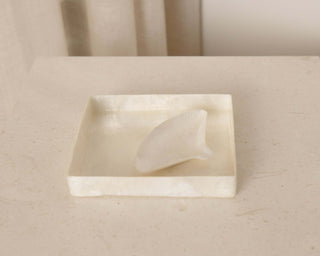 Tray and Fan Dish Set Tableware En Gold