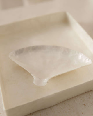 Tray and Fan Dish Set Tableware En Gold