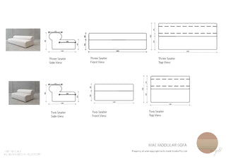Mae Modular Sofa Sofas En Gold