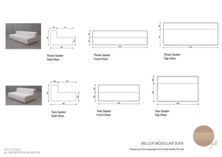 Miller Modular Sofa Sofas En Gold