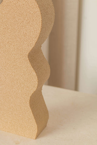Paper Flower Vase, Beige by Argot Studio Vases Argot Studio