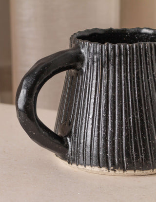 Barnacle Mug, Black Tableware Mia Casal Ceramics