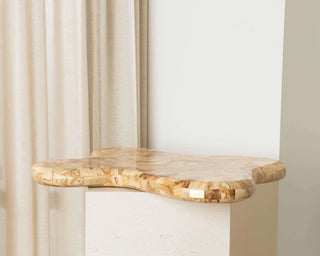 Tali Tray, Caramel Stone Large Tableware En Gold
