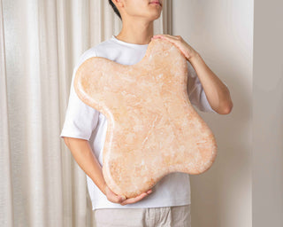 Tali Tray, Rosé Large Tableware En Gold