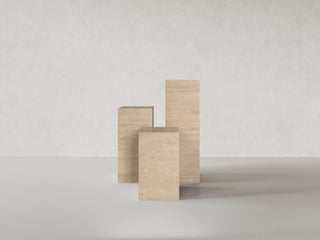 Travertine Plinth Plinth En Gold