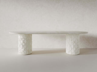 Isla Oval Dining Table Dining Table En Gold