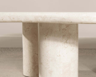 Paradis Coffee Table | Spanish Beige Marble Coffee Table En Gold