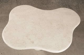 Paradis Coffee Table | Spanish Beige Marble Coffee Table En Gold