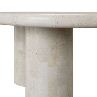 Paradis Coffee Table | Spanish Beige Marble Coffee Table En Gold