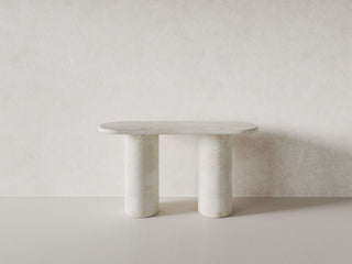 Paradis Console Table | Spanish Beige Marble Console Table En Gold