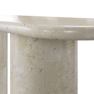 Paradis Console Table | Spanish Beige Marble Console Table En Gold