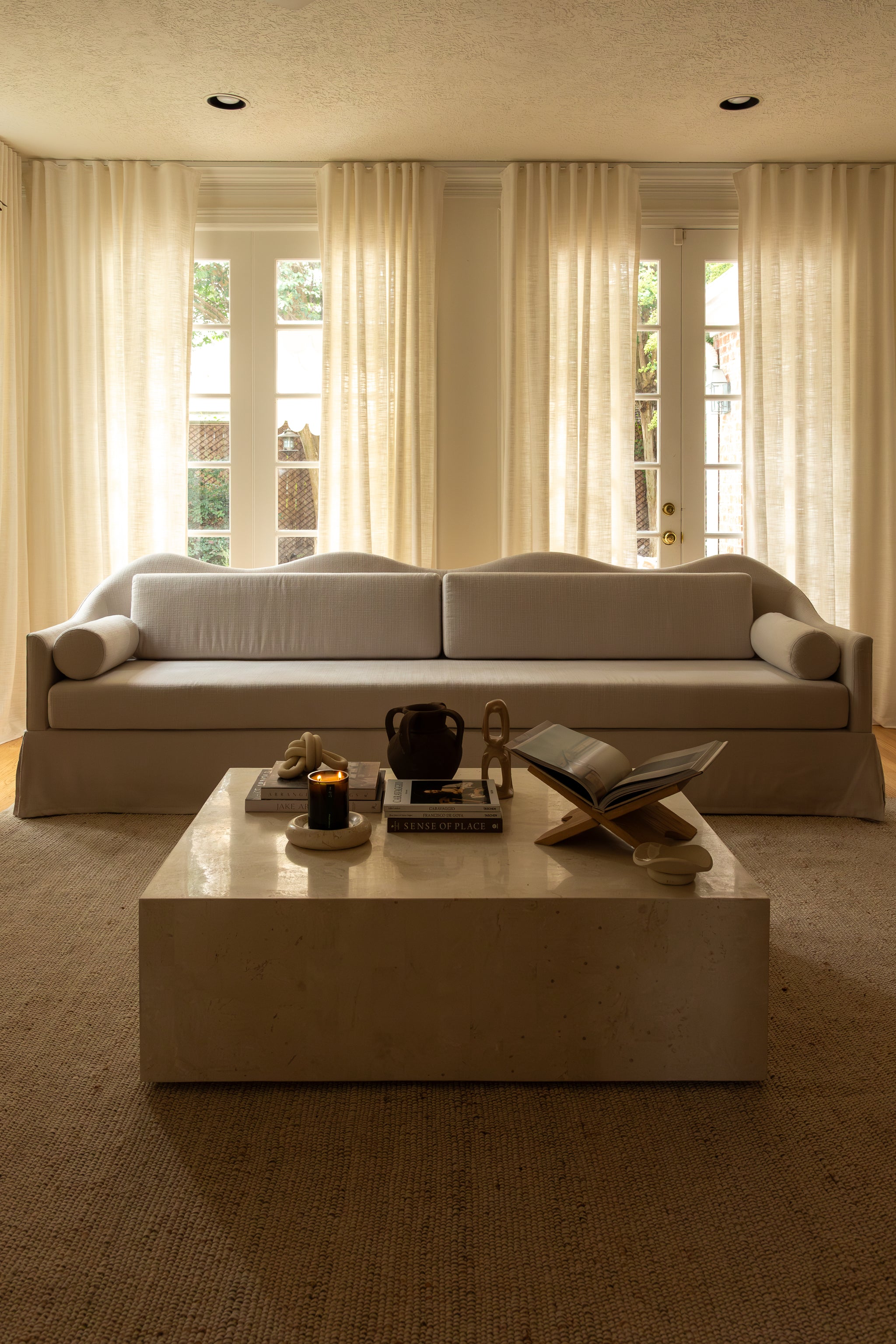 Sable Sofa, Woven Ivory