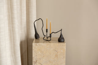 Cats in Wind Iron Candle Holders