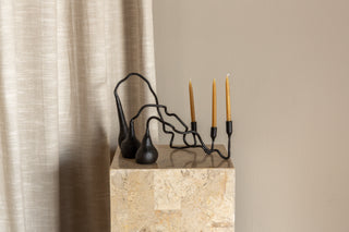 Cats in Wind Iron Candle Holders