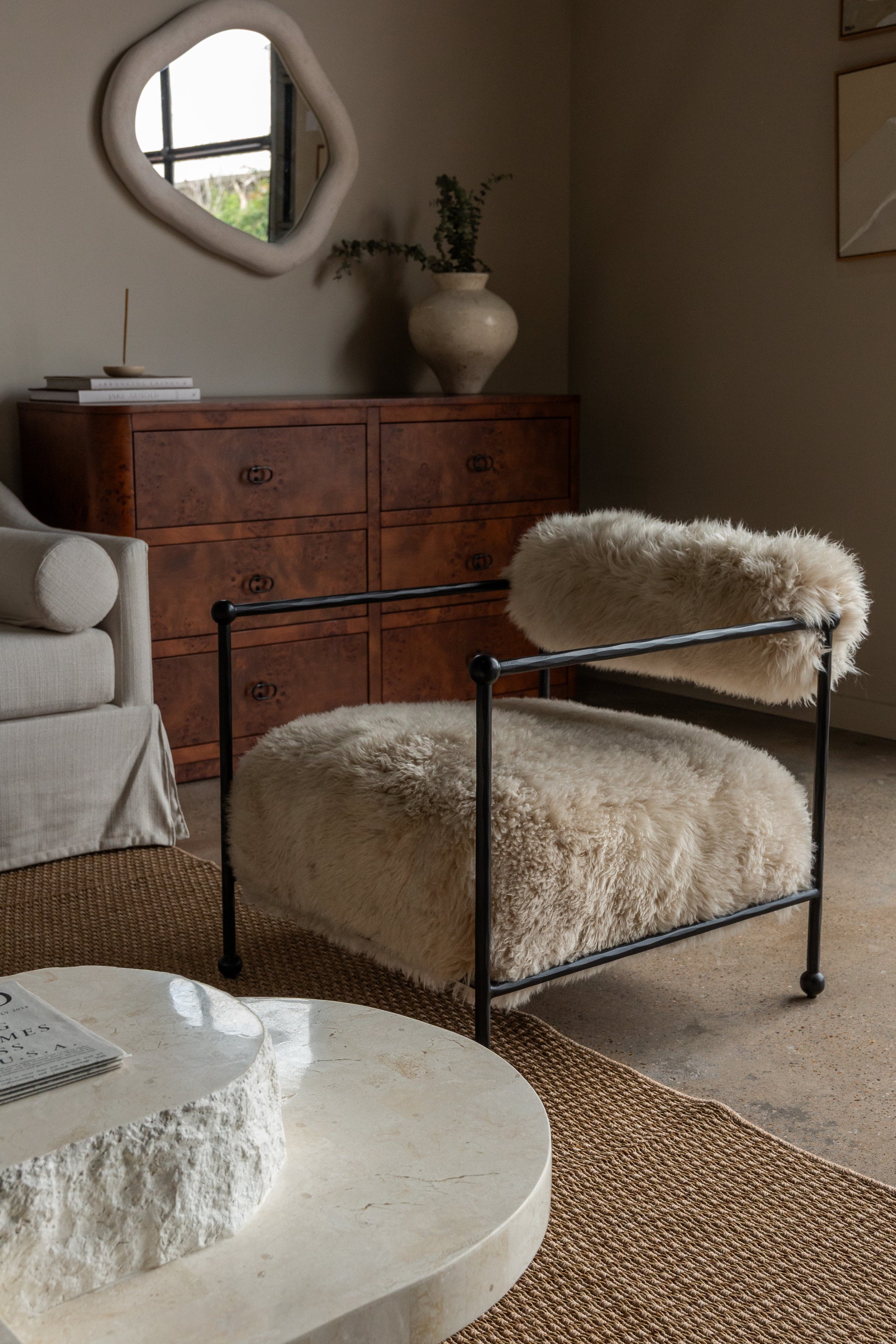 Wylie Shearling Chair