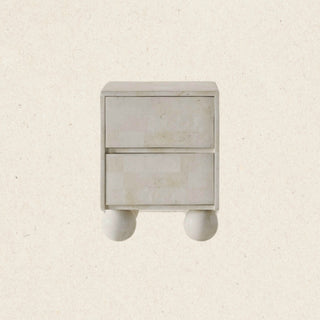 Miro Bedside Table | Spanish Beige Marble