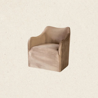 Sable Lounge Chair | Mushroom Velvet